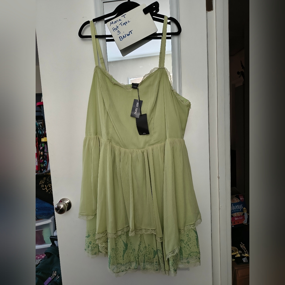 Hot Topic Peter Pan Tinker Bell Dress 3x BNWT